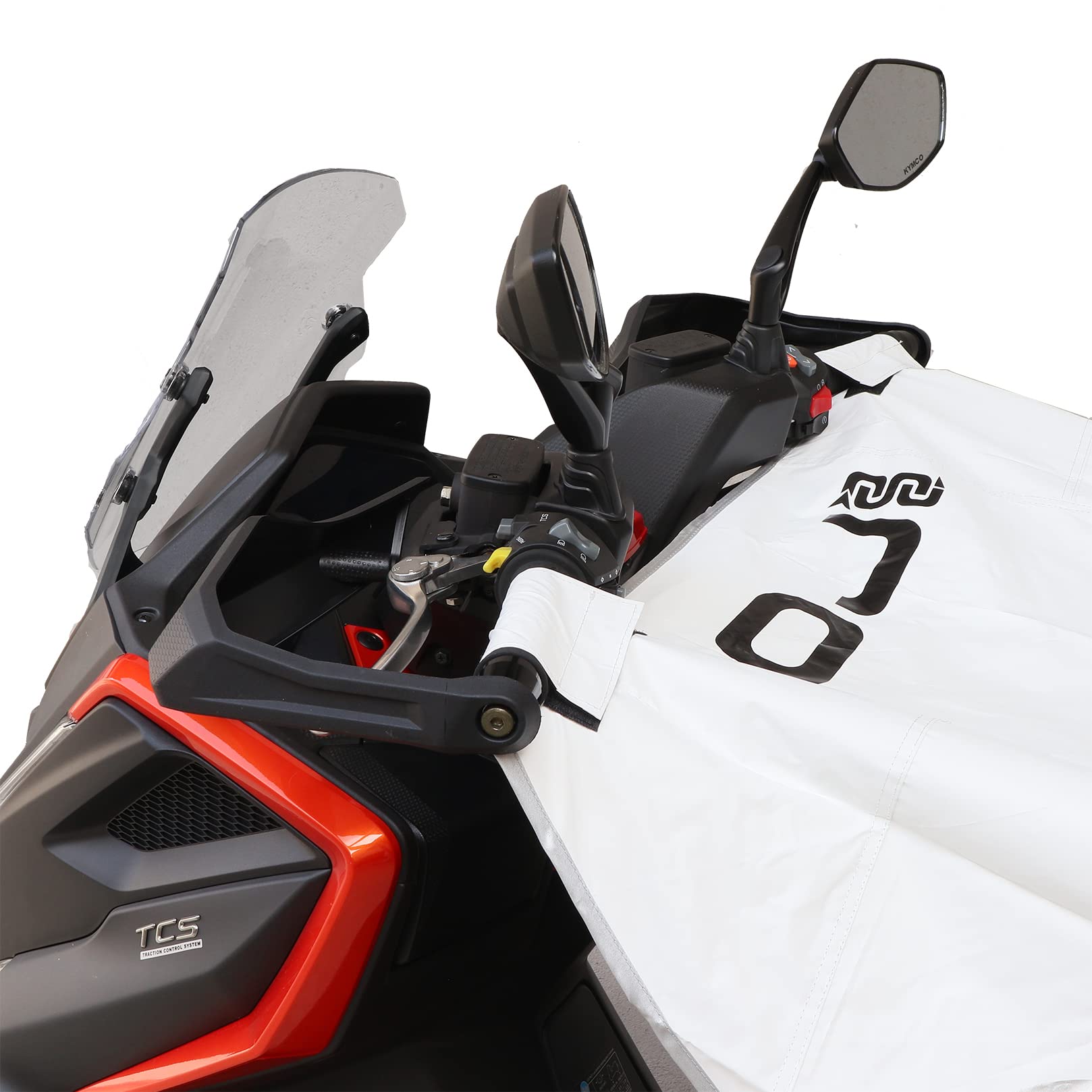 OJ Cooling Bike Cover Universale White/Bianco – Coprimoto Impermeabile e Traspirante per Moto e Scooter – Protezione Completa da Pioggia, Polvere e Sole – Facile da Installare