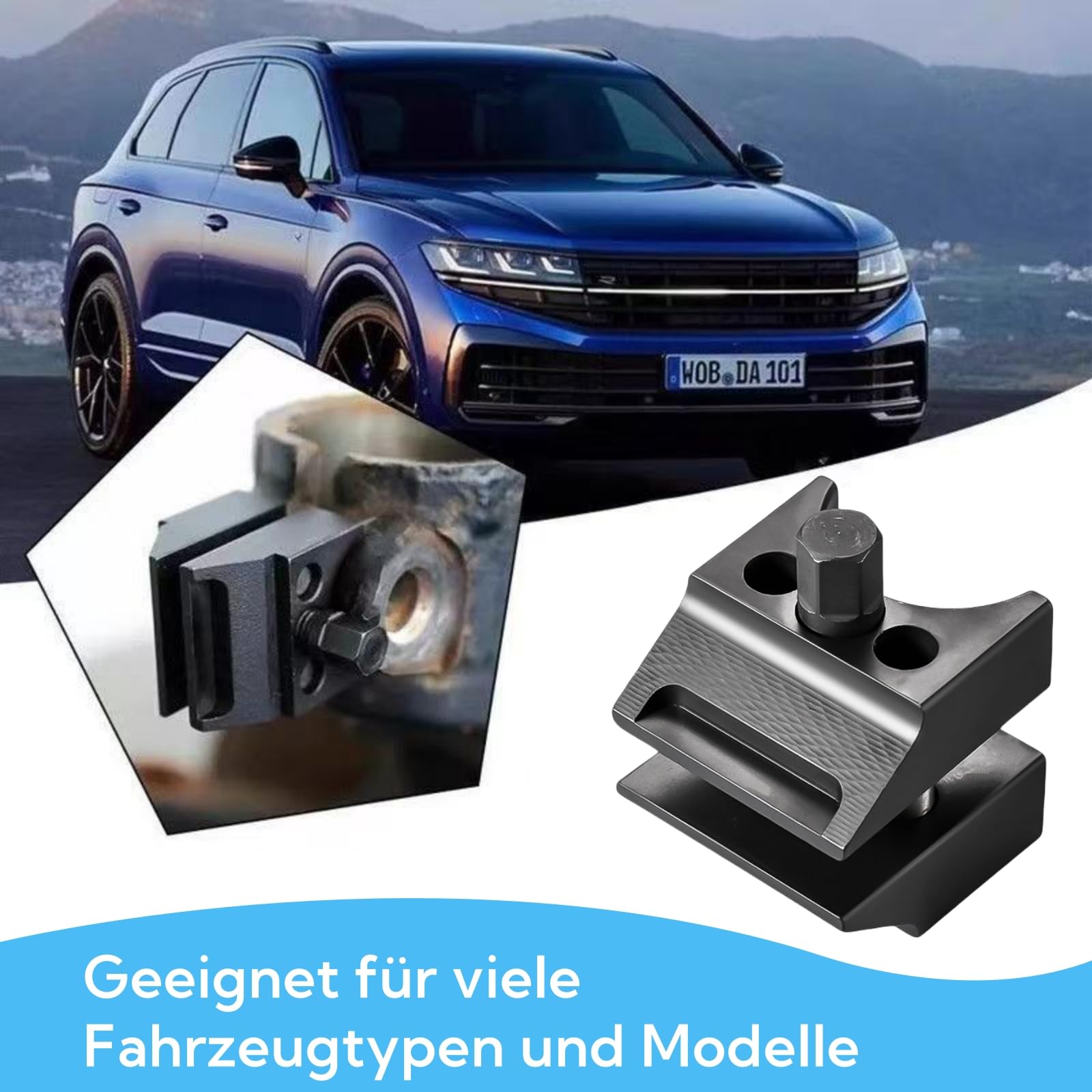 Magicbox Écarteur de jambe de force avec moyeu divisé, écarteur de fusée d'essieu, outil d'écartement de jambe de force de voiture, outil d'écartement de fusée d'essieu, écarteur de manchettes