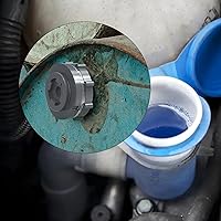 Vista 5 de TAISHER 2 piezas de adaptador de conector de tanque de mamparo de PVC negro de 1-1/4'' con tapones y junta para tanque de agua, barriles de lluvia