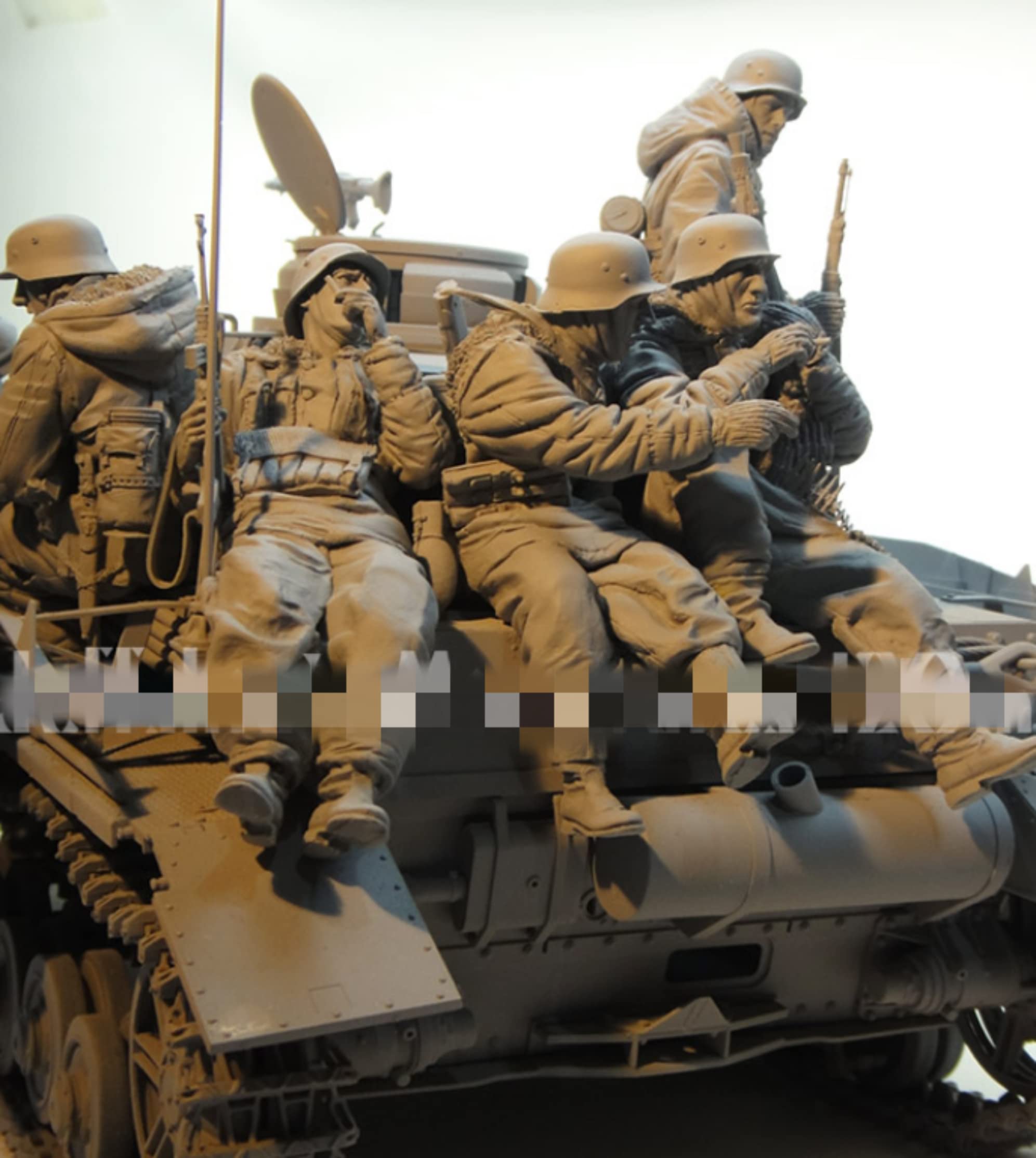 【1/16】 Resin Figur Modell Bausatz, WWII Deutscher Soldat Resin Modell Bausatz Büste (6 Männer, kein Panzer) (unmontiert und unbemalt) //TX5o-5