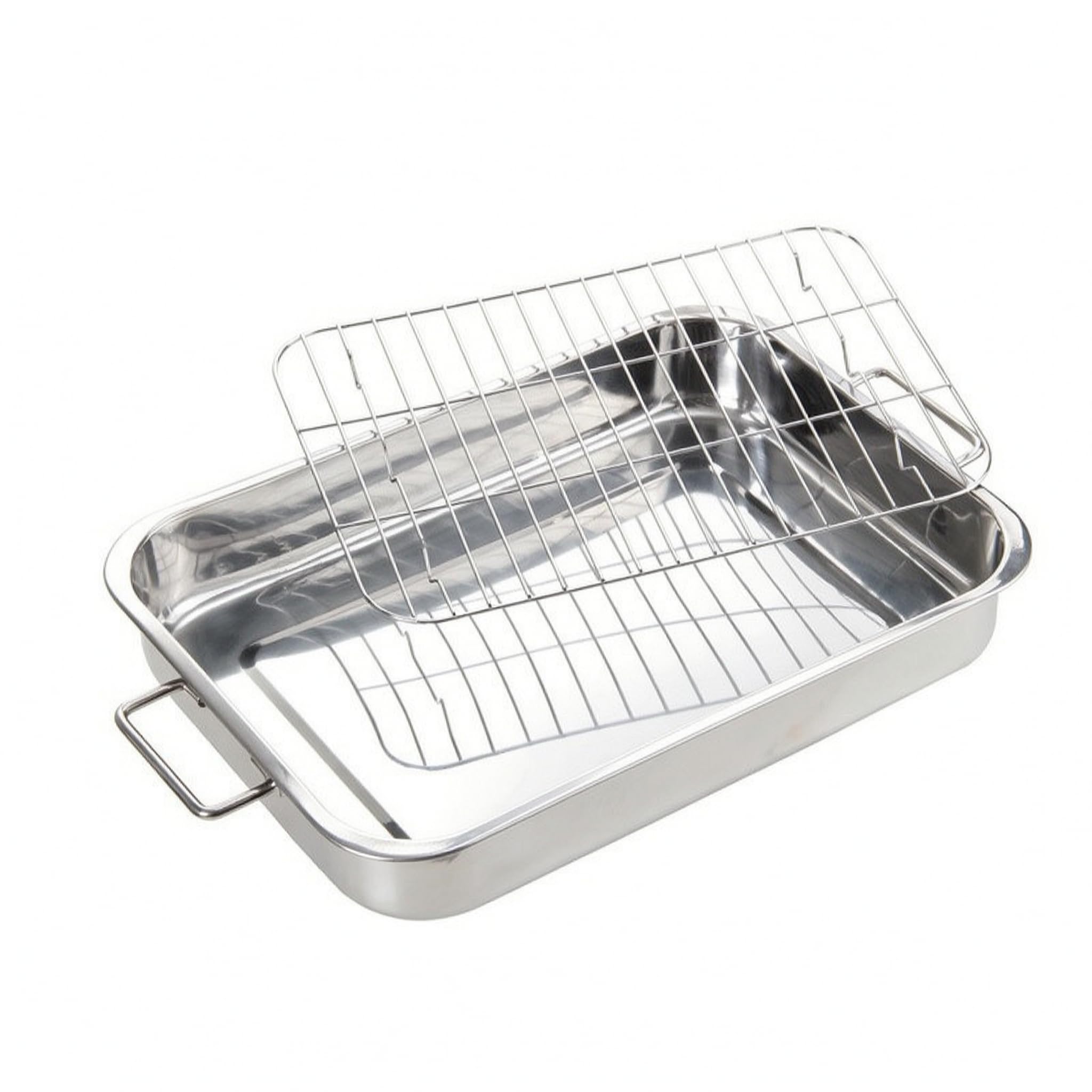 Teglia quadrata per alimenti, adatta per,42x32x6.5 cm