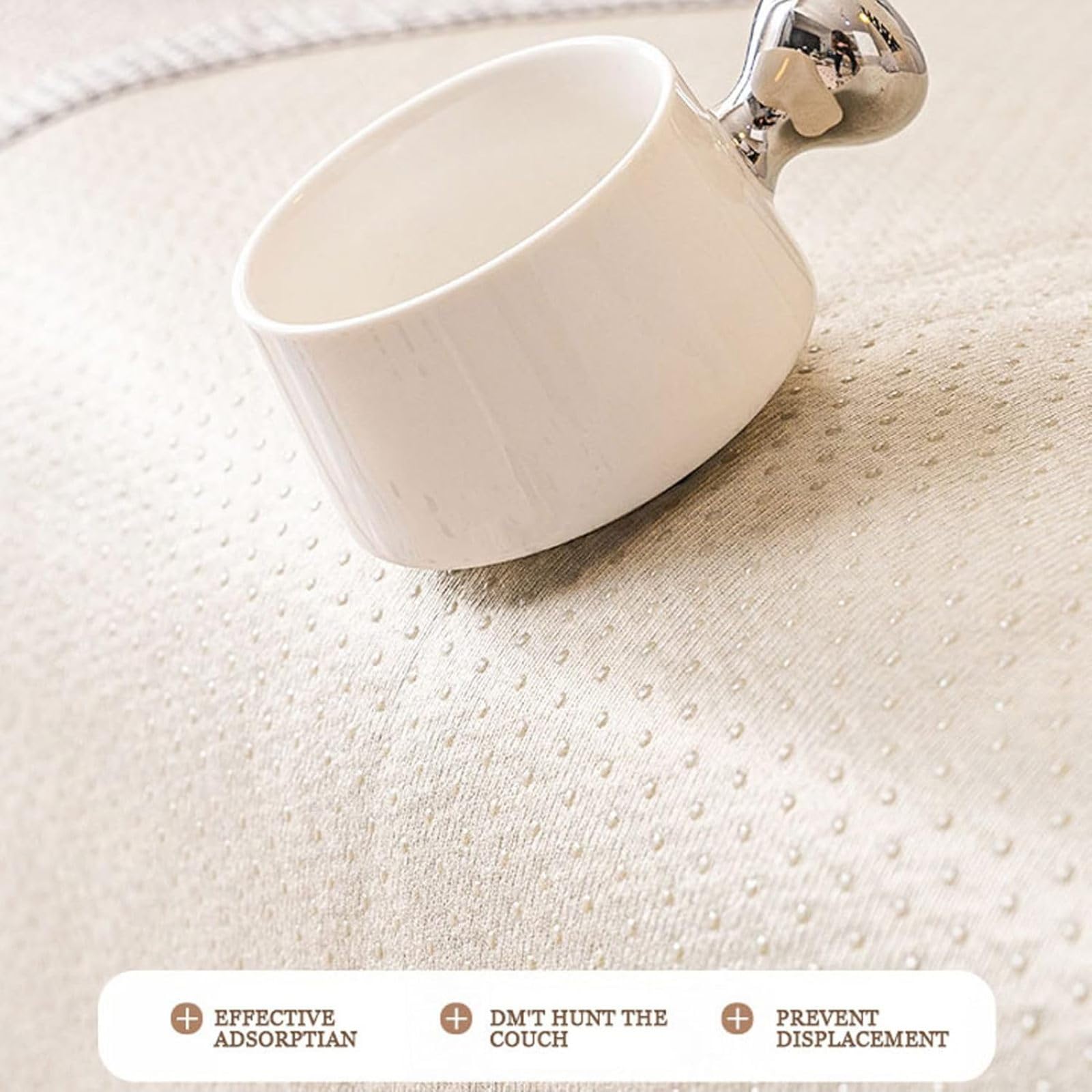 Générique Housse de Canapé Épais Peluche,Protege Canape Cuir Anti-dérapant | Housse Canape D'angle Couverture pour Canapé Tapis Rebord de Fenêtre Protection pour Canapé en Cuir de Salon,White,80x180cm