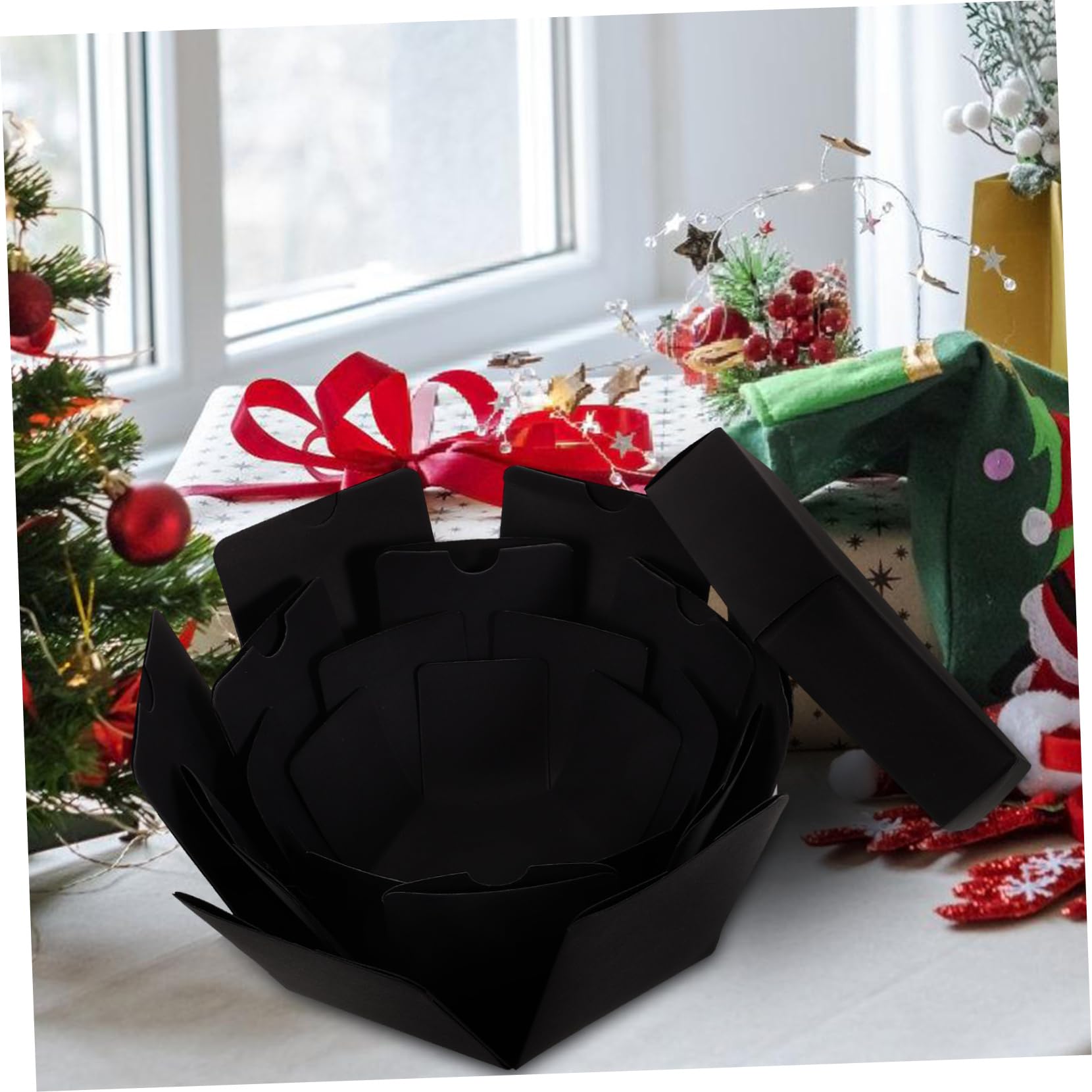 TOPBATHY 1pezzi Album Fotografico Artigianale Contenitore Fai da Te Scatola Regalo Album Ricordi Fatto Mano Decorativo Resistente Compleanno Natale San