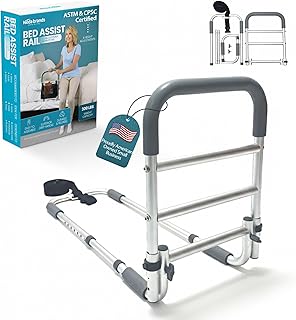 NEDA Bed Rails for Elderly Adults Safety | Medical Grabbers for Seniors & Safety Support Rail | Bed Cane for All Bed Sizes | ASTM & CPSC Certified