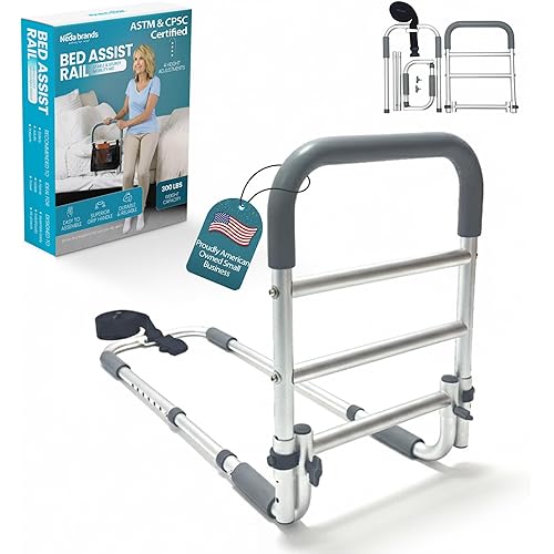 NEDA Bed Rails for Elderly Adults Safety | Medical Grabbers for Seniors & Safety Support Rail | Bed Cane for All Bed Sizes | ASTM & CPSC Certified