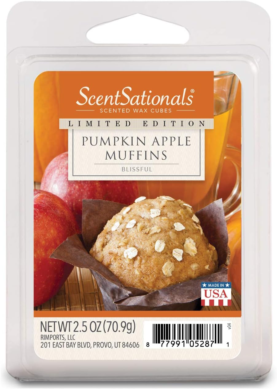 ScentSationals Pumpkin Apple Muffins Scented Wax Cubes