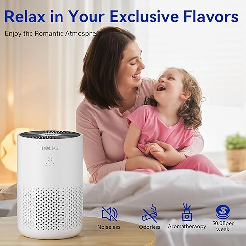 Miniatura 2 de Purificadores de aire para dormitorio del hogar, purificador de aire True HEPA H13 con esponja de fragancia para un mejor sueño, polen, humo, polvo,