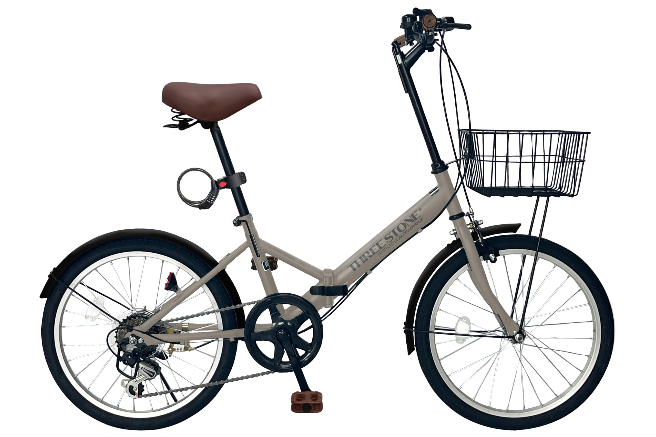 Amazon | THREE STONE 折りたたみ自転車 AJ-08np ノーパンクタイヤ 20