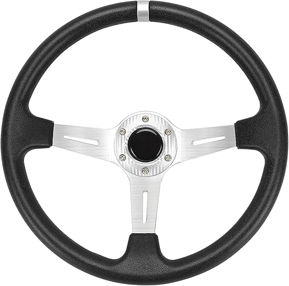 TechInovat 13.7inch Golf Cart Steering Wheel for Club Car