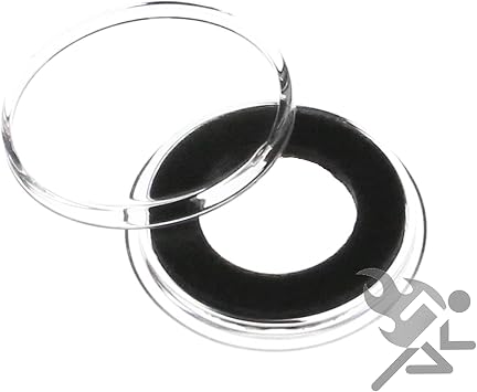 Air-Tite Coin Capsule Holders 16mm Black Ring Type for 1/10oz American Gold Eagles Qty 250