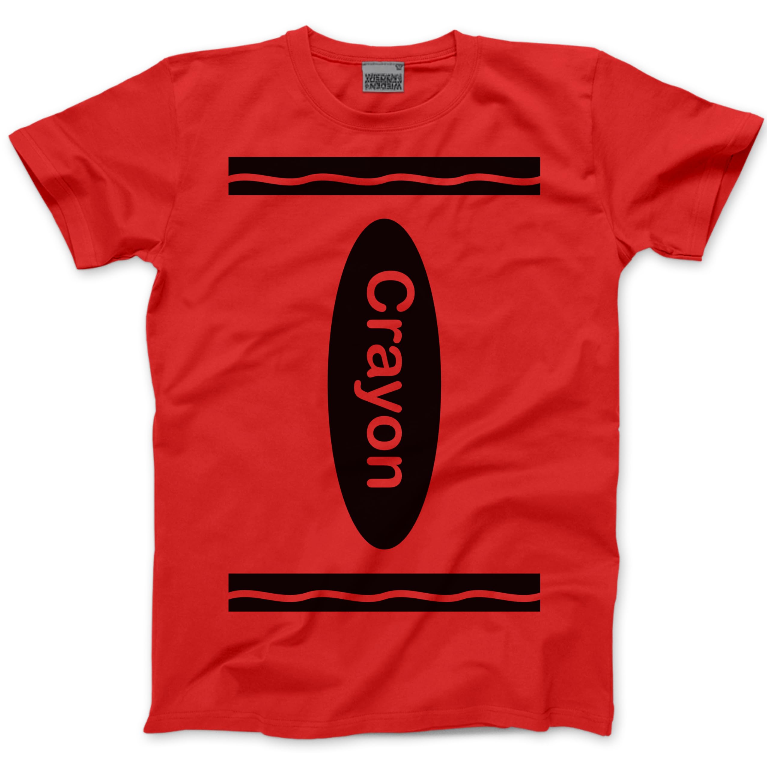Group Costume Outfit - Crayon Tshirt Matching Tees Halloween Top C Fancy Dress Party Team Tops Colours T-Shirt - XS Red