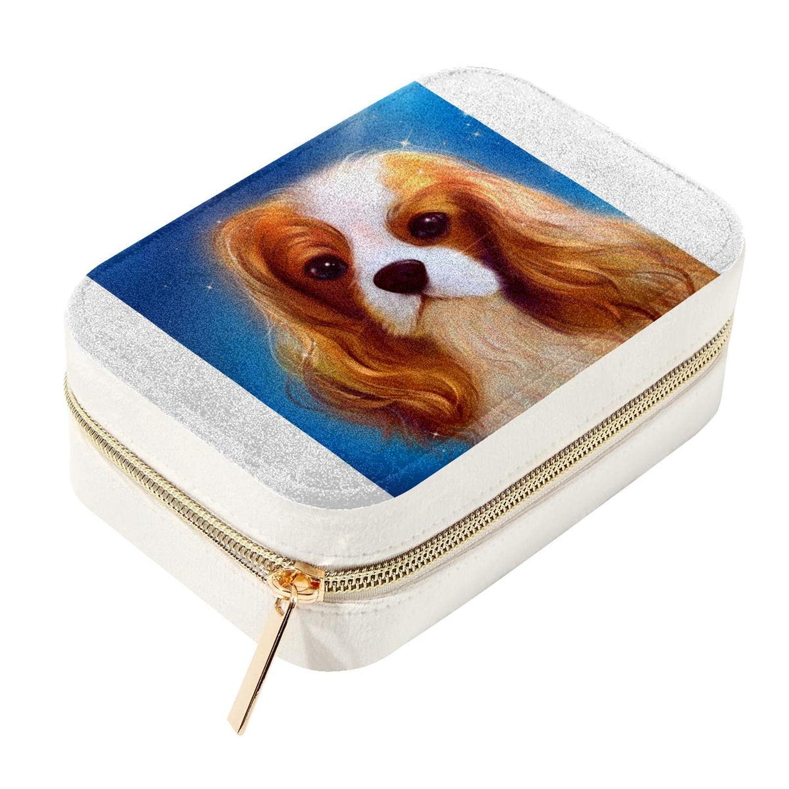 Boîte à bijoux en velours pour bague de chien : écrin de voyage portable