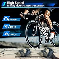 Vista 2 de Kit de motor de bicicleta de 2 tiempos de 100 CC, kit de bicicleta motorizada mejorado con encendido CDI, kit completo de motor de bicicleta