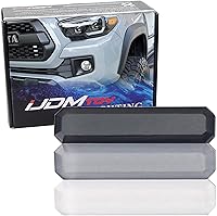 Vista 11 de iJDMTOY Adhesivo para rejilla de 3 colores, estilo retro, color blanco, azul, azul marino, compatible con Toyota Tacoma 2016-23 con rejilla TRD-Pro