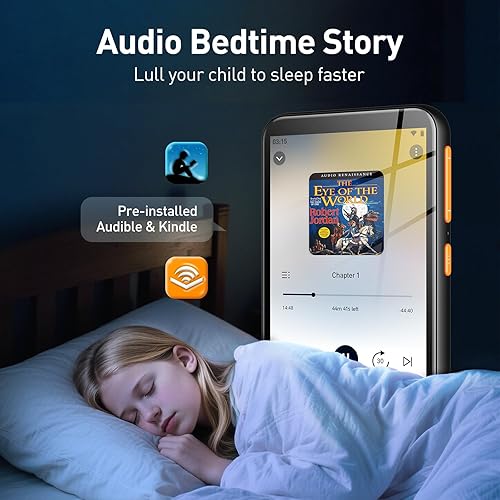 Miniatura 6 de AGPTEK Reproductor MP3 de 80 GB para niños con Bluetooth y WiFi, T07S Reproductor de música de 4 pulgadas con controles parentales, Spotify Kids,