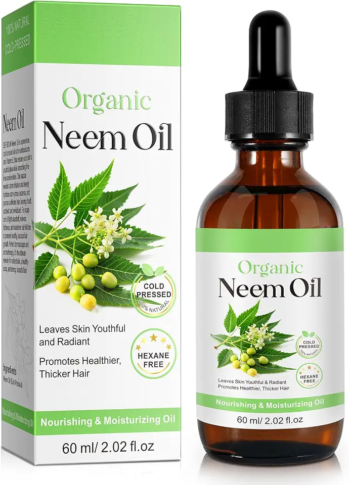 زيت عطري نباتي، زيت طبيعي للعلاج العطري للاسترخاء والعافية، مناسب لترطيب البشرة وتقليل الندوب وتعزيز النوم والتدليك والعناية الذاتية. (زيت النيم)