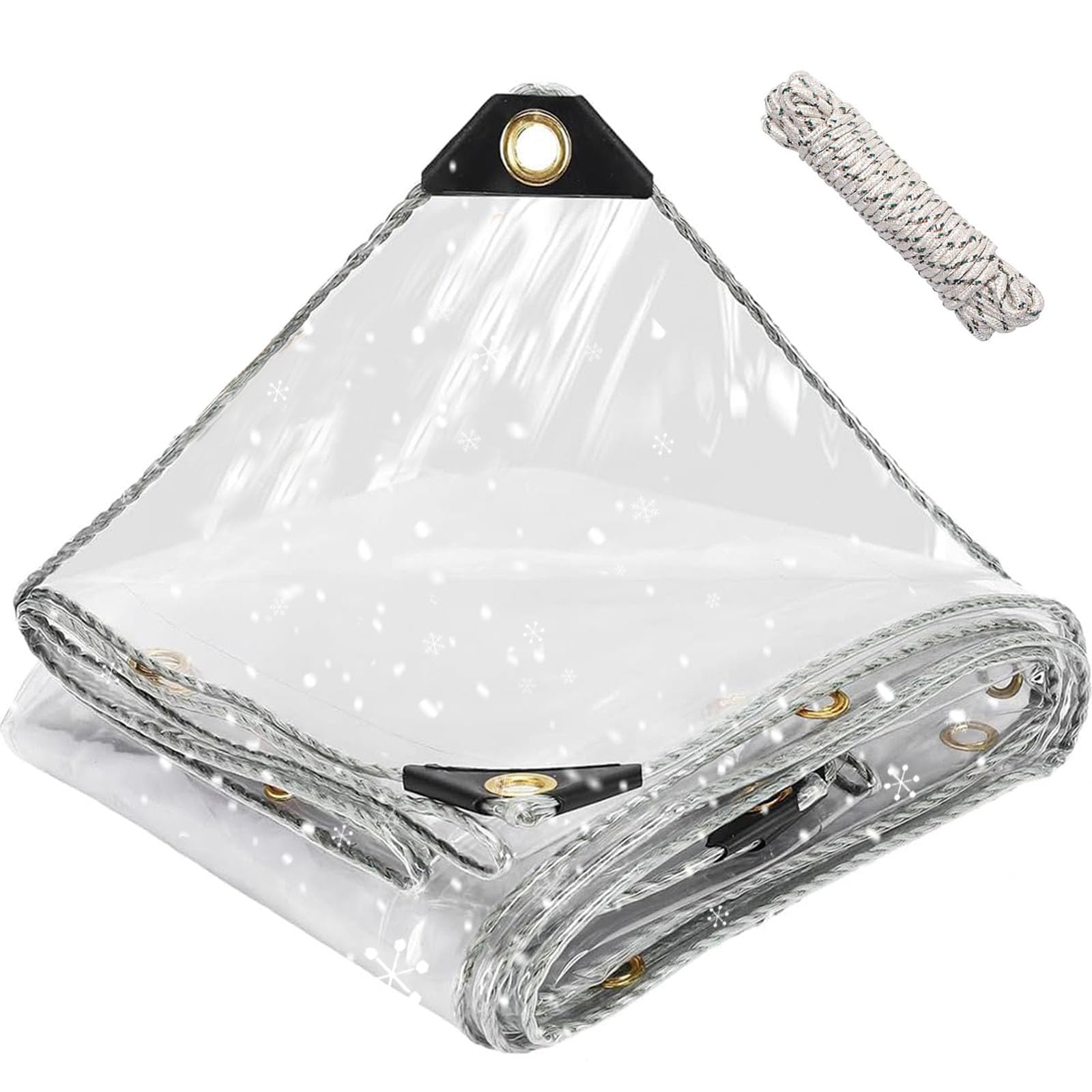Lona transparente protectora de piscina y muebles de porche exterior