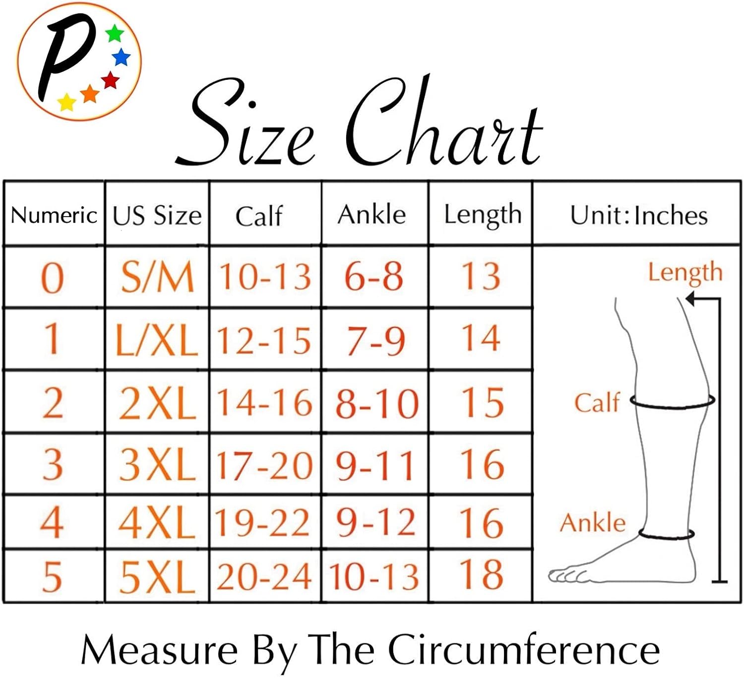 Presadee Original Closed Toe 20-30 mmHg Zipper Compression Calf Leg Socks
