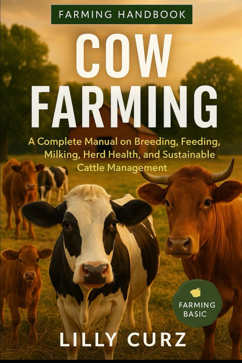 COW FARMING: A Complete Manual on Breeding, Feeding, Milking, Herd Health, and Sustainable Cattle Management.