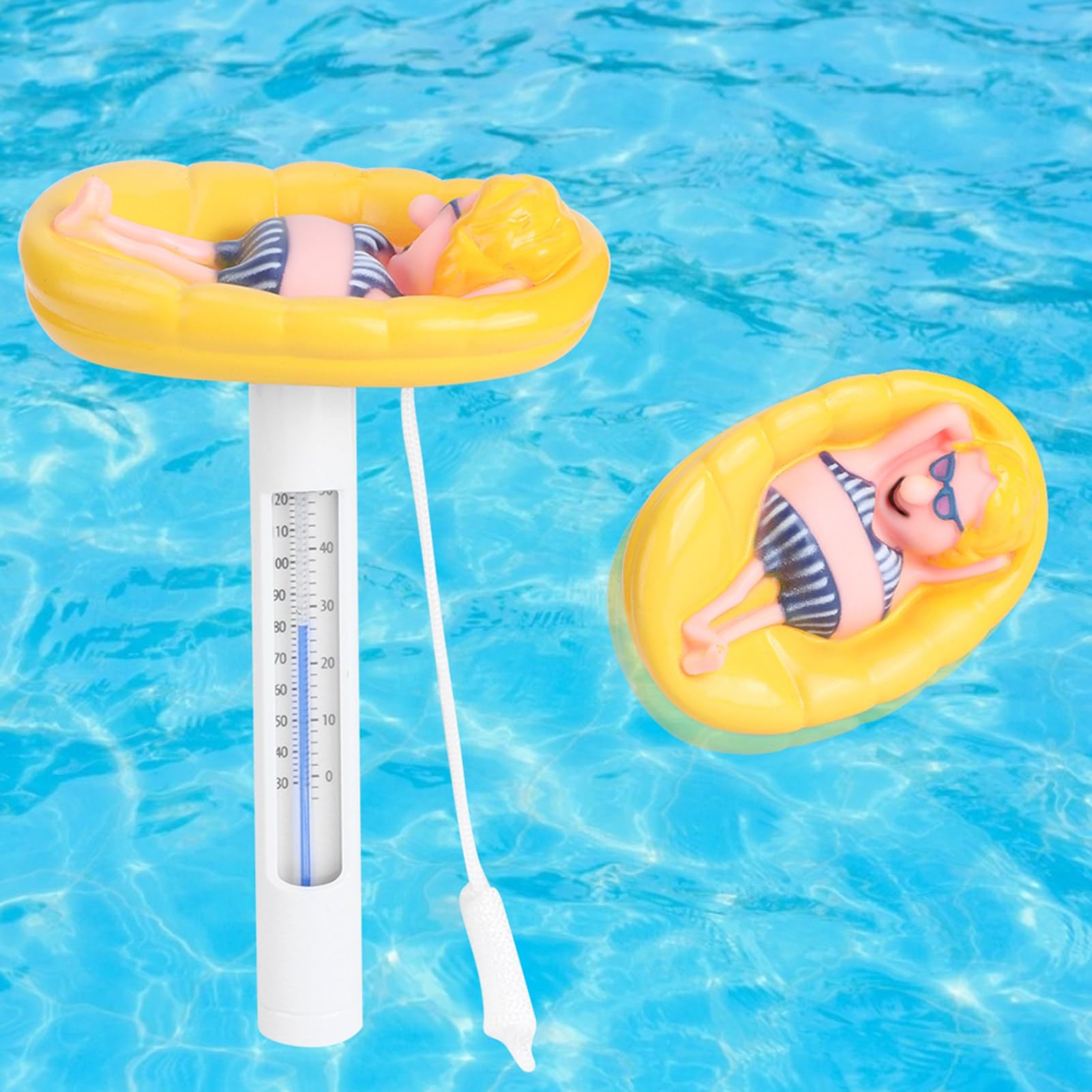 Termometro per Piscina Galleggiante, Termometro per Piscina Galleggiante a Forma di Cartone Animato, Termometri per Piscine Termometri per la Temperatura dell'Acqua Galleggianti