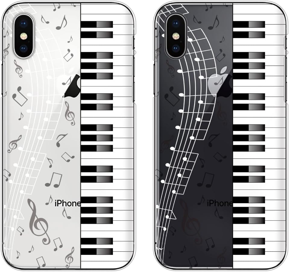Amazon Co Jp Apple Iphone Se 第2世代 スマホ ケース カバー アイフォンse アイフォンse2 ピアノ 音符 音楽 クリアデザイン アイフォンケース アイフォンカバー 家電 カメラ