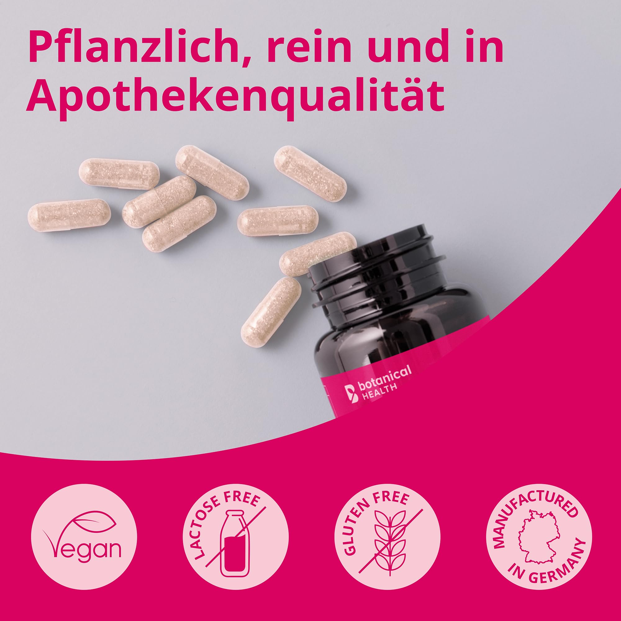 WHOLESOME HAIR für Frauen – entfessele dein natürliche Haarwachstum mit Biotin, Kupfer, Eisen, Zink, Vitamin C, Folsäure, Jod, Selen - 90 vegane Kapseln