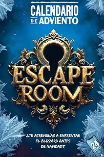 Calendario de Adviento Escape Room 2.0 para Adultos: Vive una aventura original y cautivadora con 24 juegos, puzzles y enigmas para resolver antes de Navidad (Libro + Aplicación) (Spanish Edition)