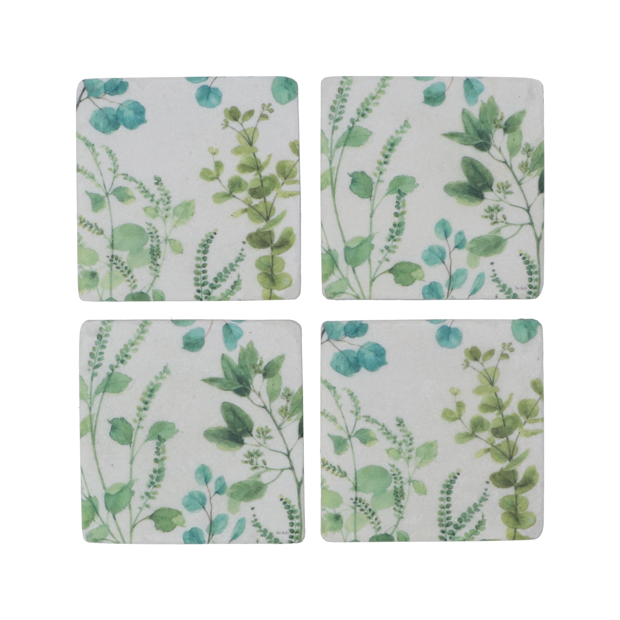Gisela Graham Eucalyptus Coasters - Set of Four, 33335