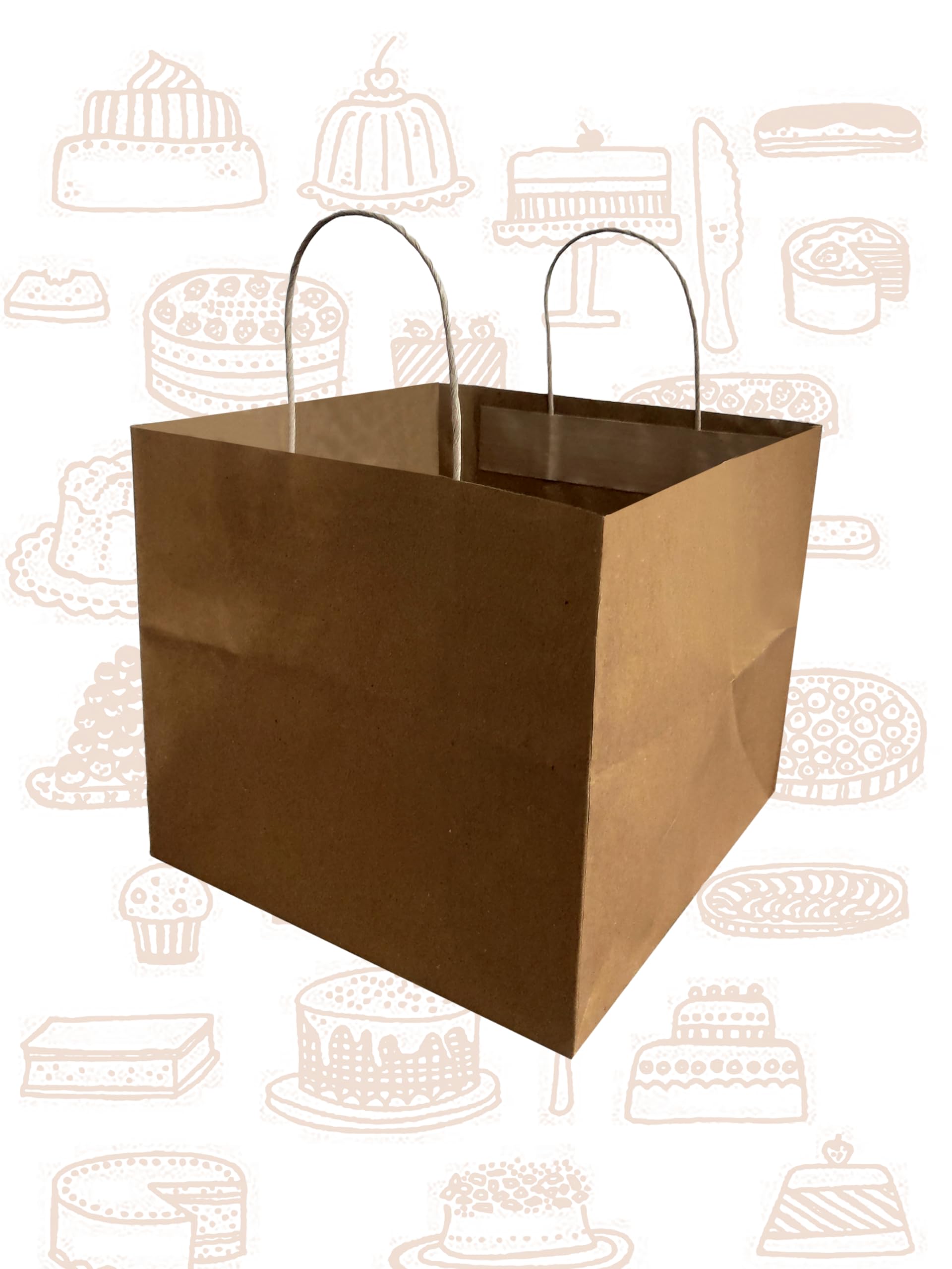 URBAN ECO BAG Paper Carry Bag, 10 inch x 10 inch x 9 inch for Cake, Pizza, Sandwich and All Bakery Items (25) (B0CM9HXVRH) Amazon Price History, Amazon Price Tracker