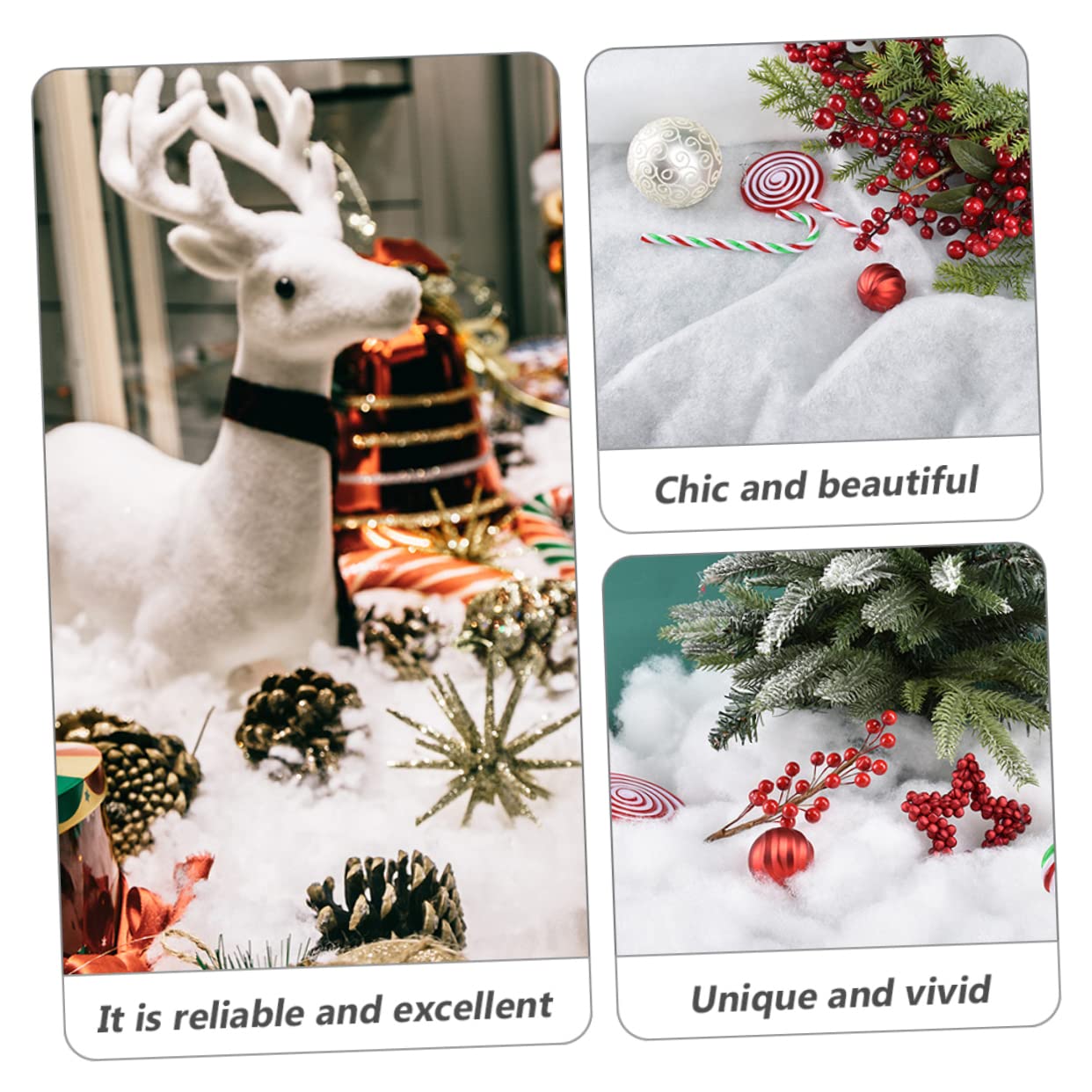 PRETYZOOM 4 Stück Schneedecke Schneedekoration Weihnachtsdorf Display Kunstschnee Dekoration Kunstschnee Für Weihnachtsdorf Kunstschnee Weihnachtsdorf Decke Weiß Das Haustier