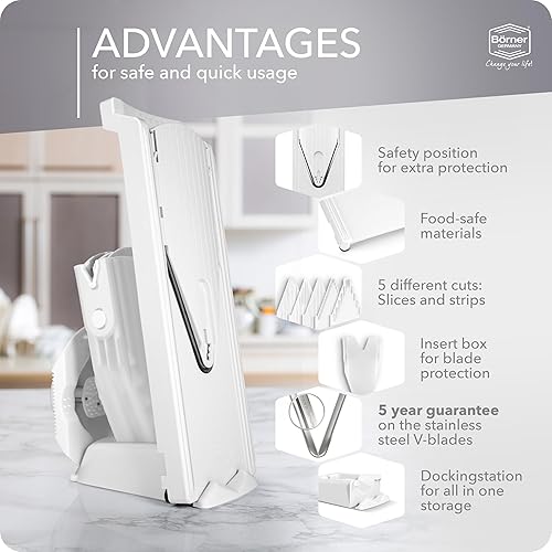 Miniatura 5 de Börner V3 TrendLine profesional set  Rallador, Color Blanco