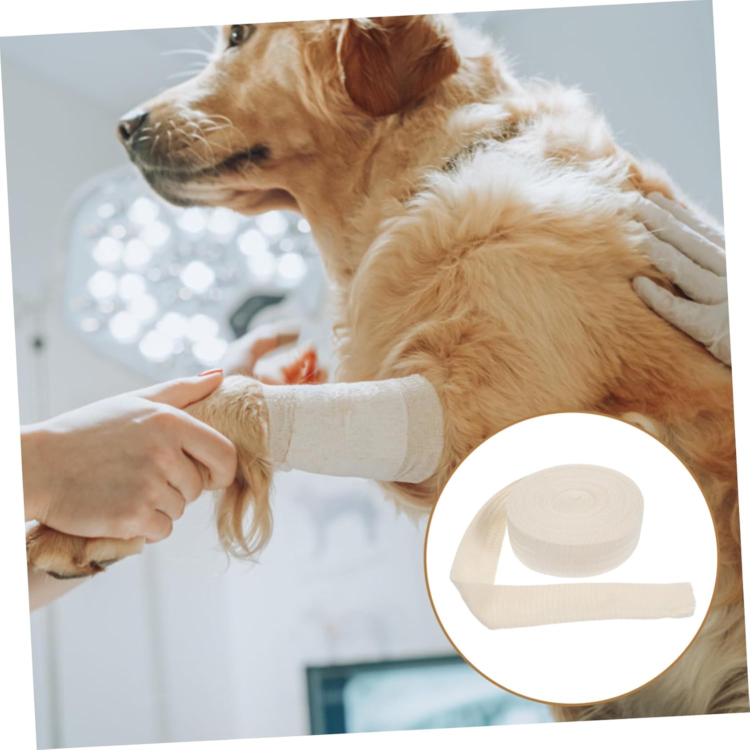 Gatuida 4pcs Elastic Tubular Stockinette Bandage Wrap for Arms and Lower Legs Cotton Breathable Pet Bandage for Support and Comfort