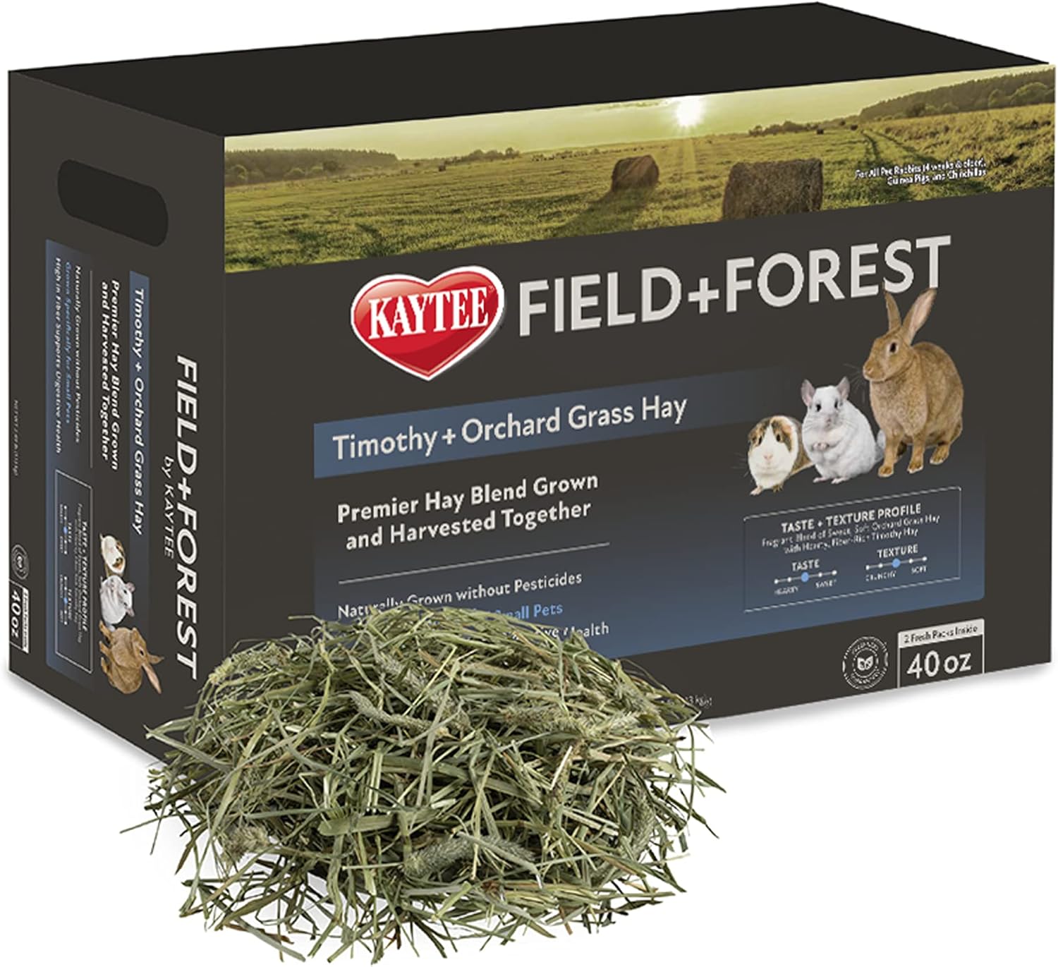 Kaytee Field+Forest Timothy+Orchard Grass Hay 40 Ounces Pet Supplies