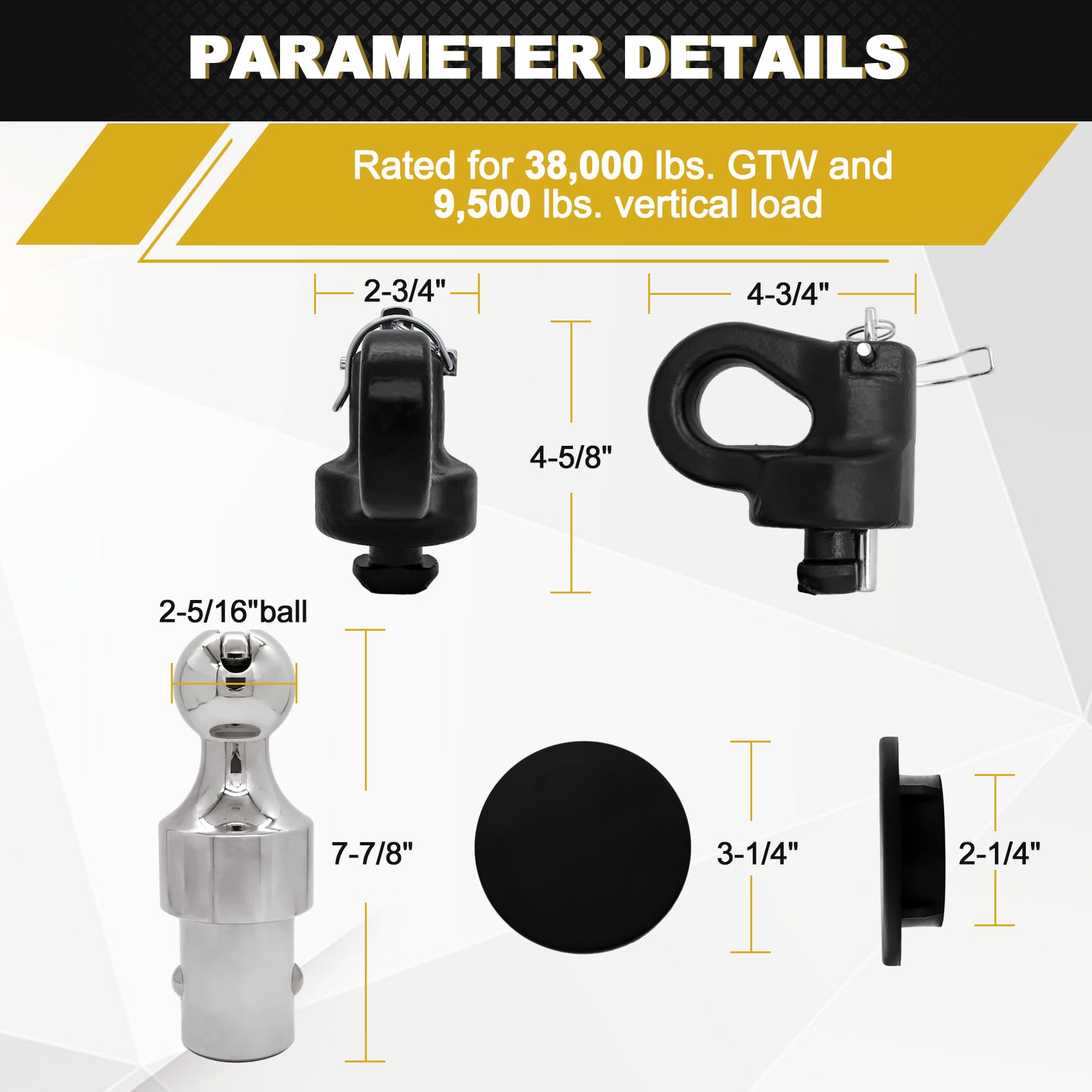 60692 Kit de Enganche de Cuello de Cisne con Sistema de Disco