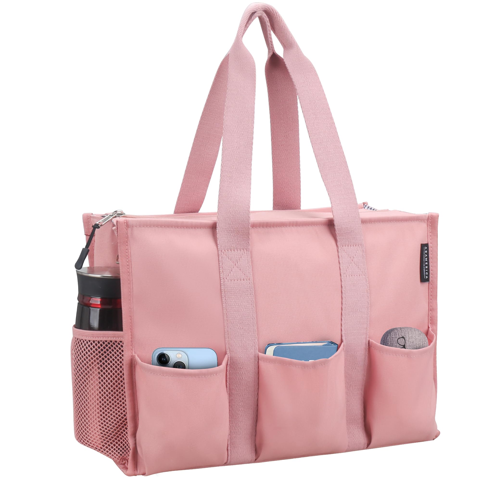 ABAMERICA Nurse Bags for Work Nursing Bag Multiple Pockets Waterproof Organizing Zip Top Clinical Bag for Nursing Students