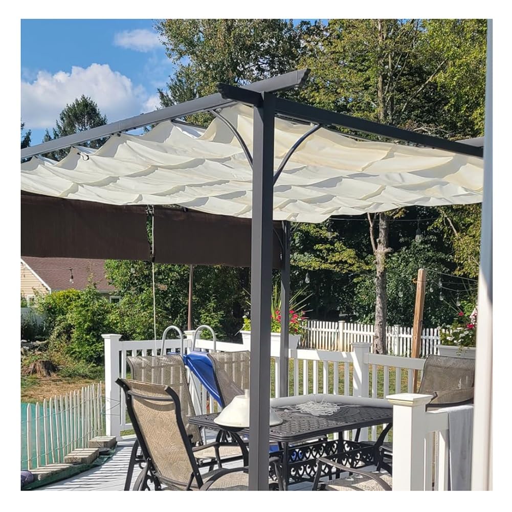 Auvent de pergola rétractable de qualité supérieure pour tonnelle et terrasse