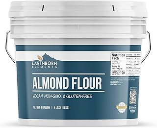 Earthborn Elements Almond Flour 1 Gallon Bucket, Extra Fine Powder, Grown in California