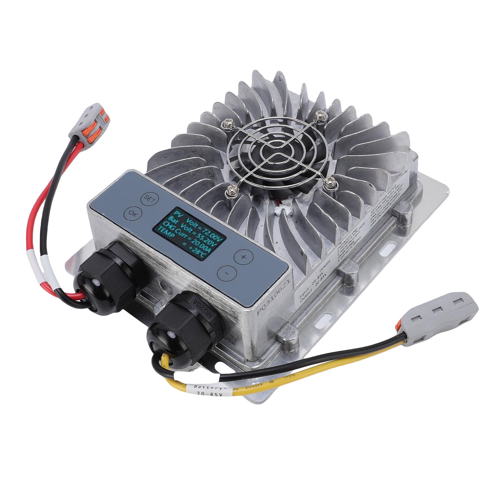 Generic Kontroler Słoneczny MPPT Zaawansowane Mechanizmy Zabezpieczające Wyświetlacz LCD dla Zasilaczy Awaryjnych Pojazdów Kempingowych Systemy Litowo-jonowe Aluminium