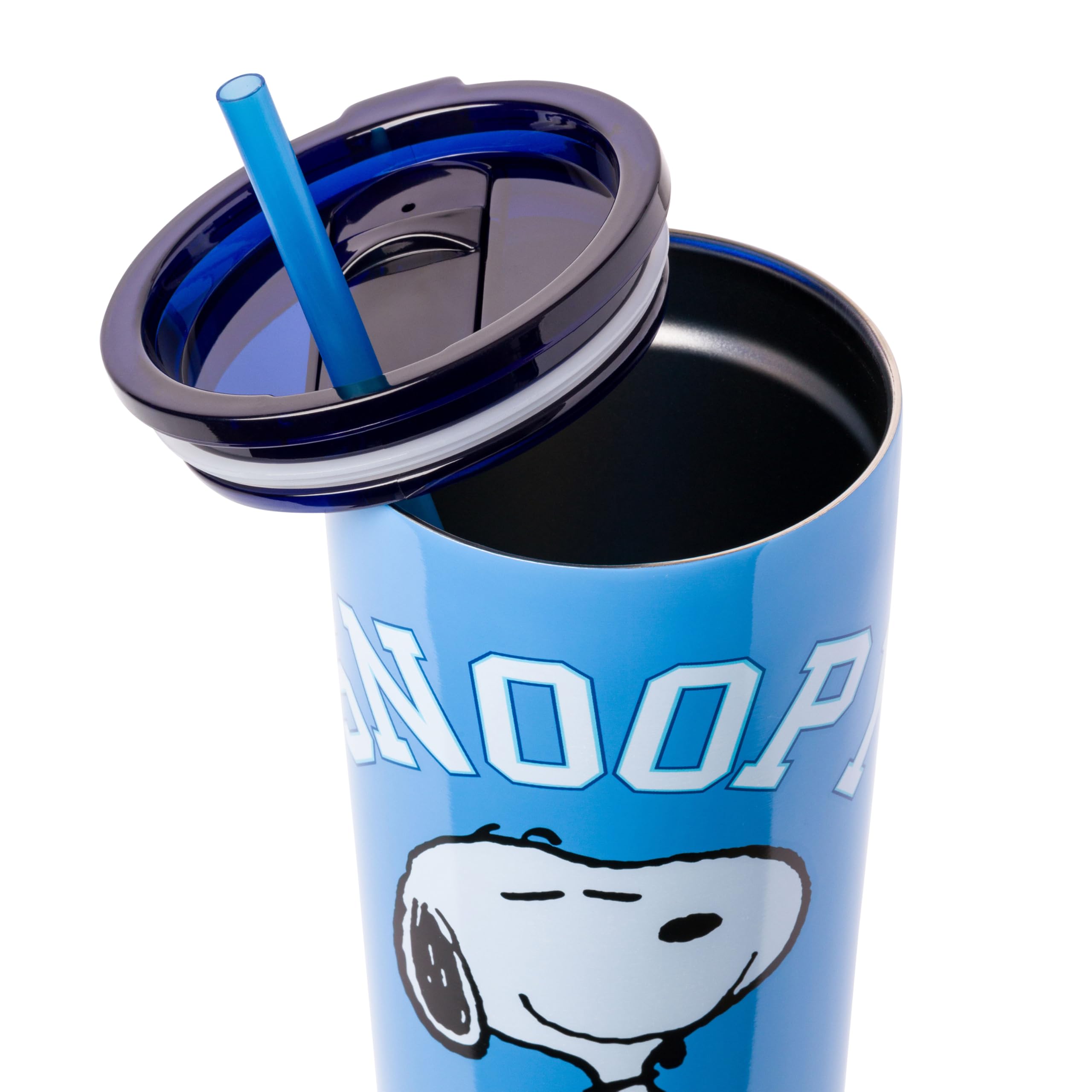 Amazon.com: Silver Buffalo Peanuts Snoopy Collegiate 22oz Double 