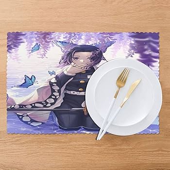 Amazon｜鬼滅の刃 胡蝶 しのぶ Kochou Shinobu ランチョンマット 6枚