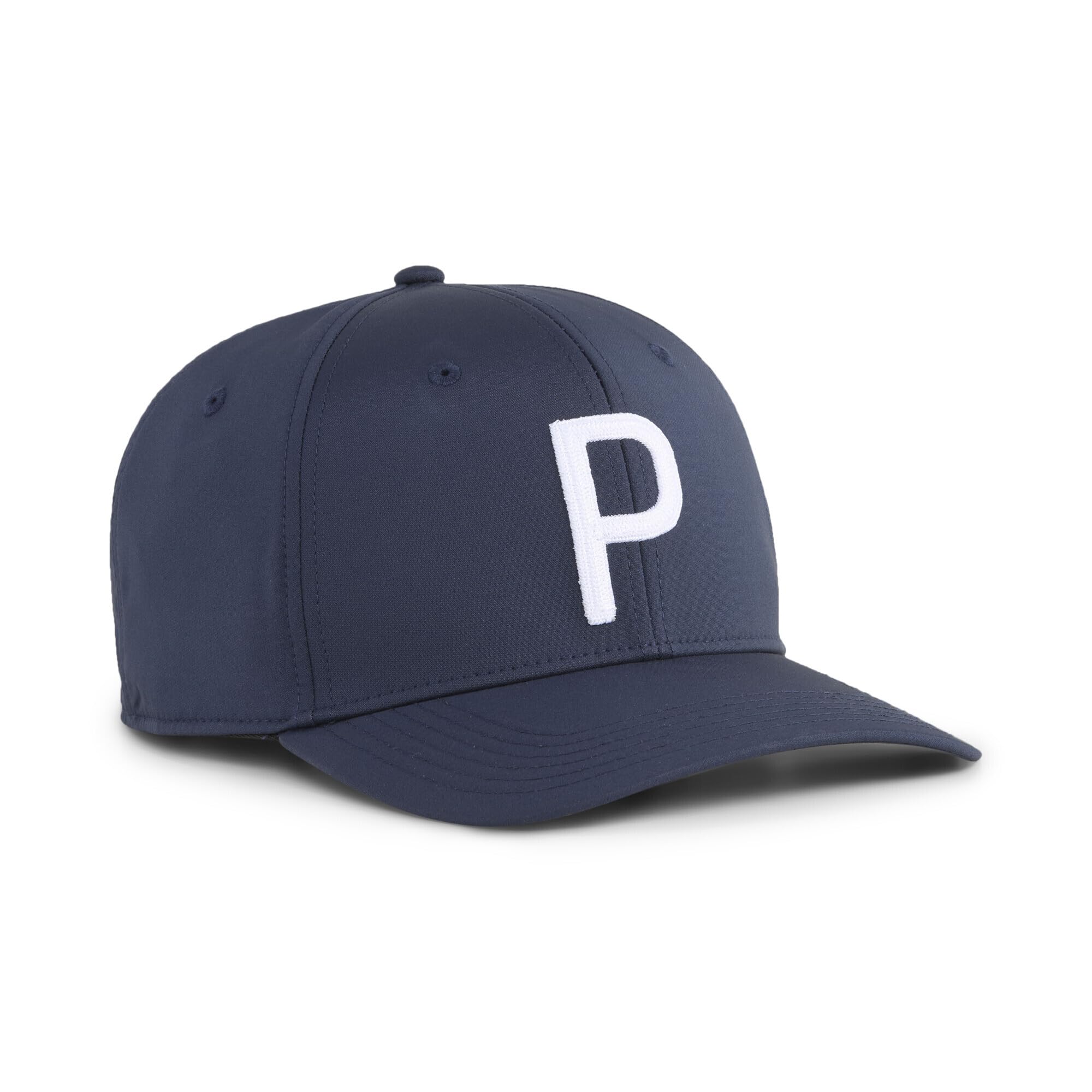 Puma Men's Deep Navy - White Glow Golf Heritage P Tech Cap - Deep Navy/White Glow - One Size