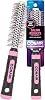 Cepillo redondo metálico Conair Salon Results - cepillo para secado con secador - barril metálico con cerdas de nylon - da cuerpo y plenitud - adecuado para todas las larguras - rosa/negro 1