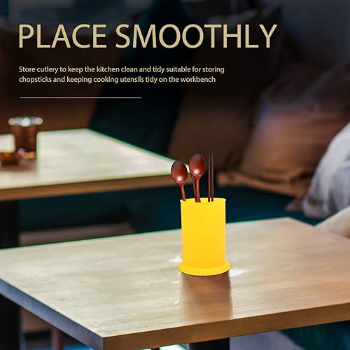 Miniatura 3 de Kichvoe Soporte para utensilios de cocina, soporte para utensilios de cocina, de plástico, cubiertos, palillos, cuchara, tenedores, organizador de