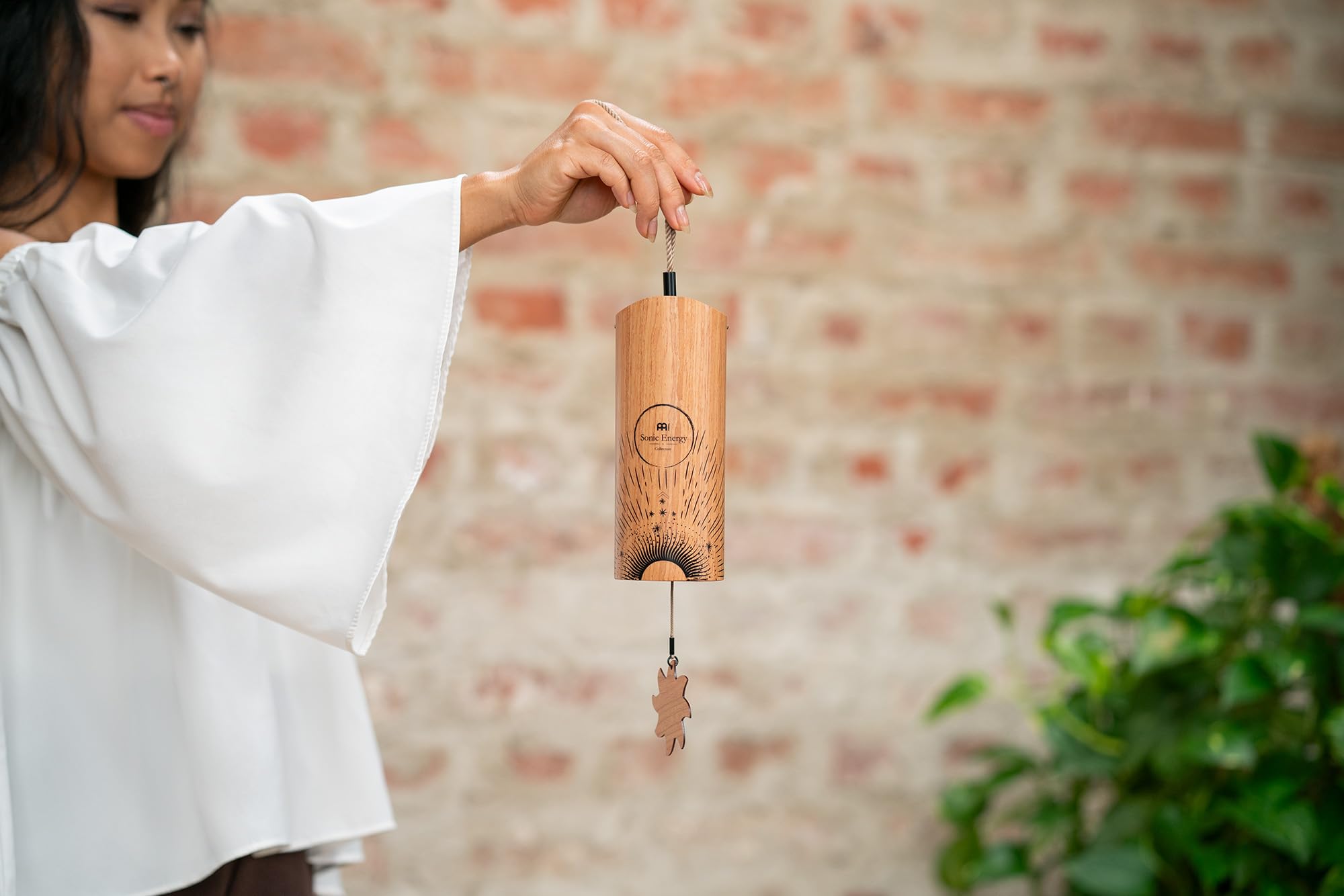 Sonic Energy Cosmic Bamboo Chime Aurora – Klangspiel Morgen, 432 Hz – Für Meditation, Therapie, zur Dekoration – Inkl. Ersatzpendel (CBCAURORA)