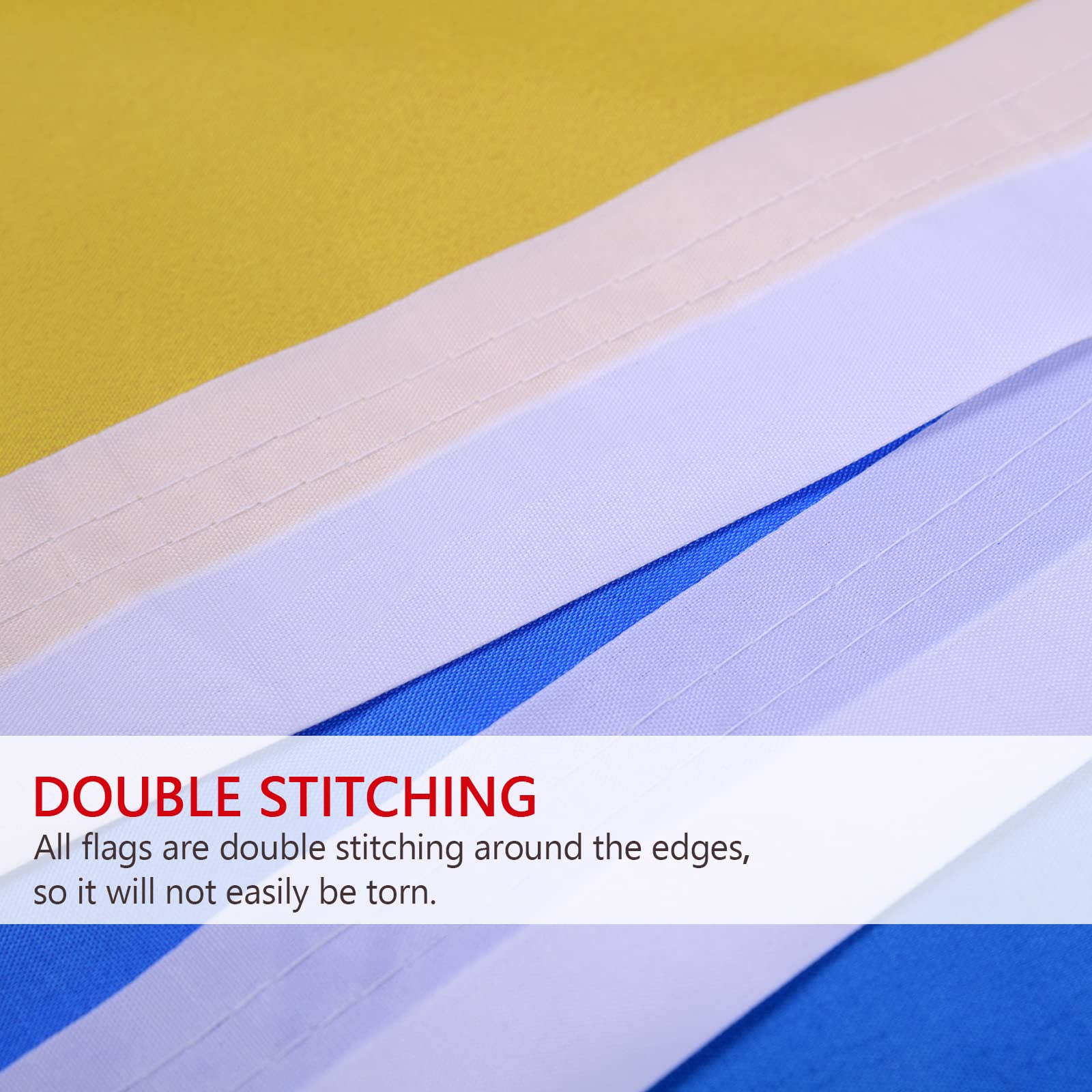 VOLTA Ukraine-Flagge – Doppelseitig, Farbecht & Strapazierfähig – 3-lagiges Polyester Mit Messingösen Für Innen & Außen