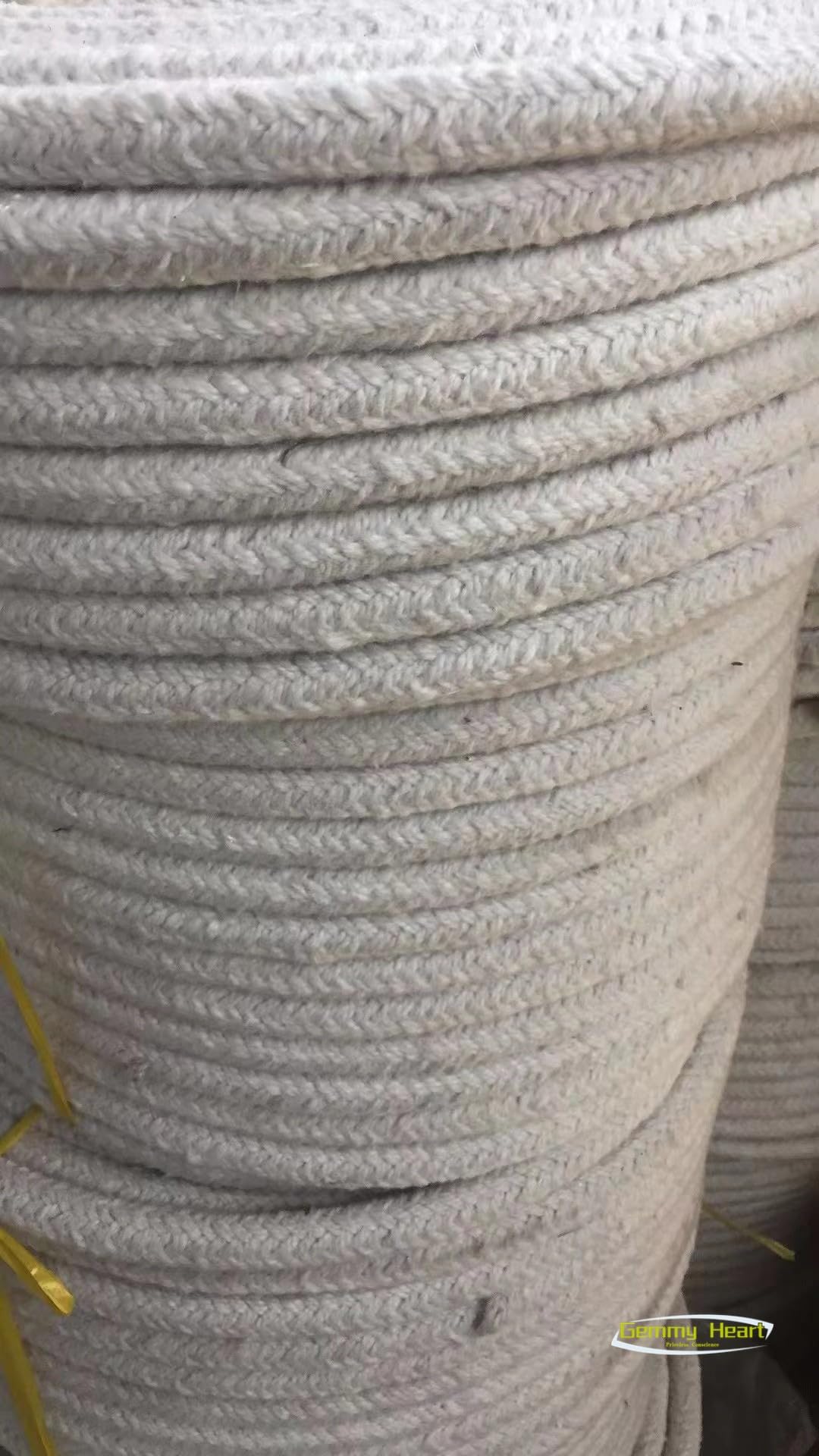 Nastro in fibra ceramica per confezionamento di pressacavi ad alta e bassa temperatura, isolamento ignifugo da 5 m, per sigillatura industriale e uso ad alta temperatura (48 mm x 48 mm)