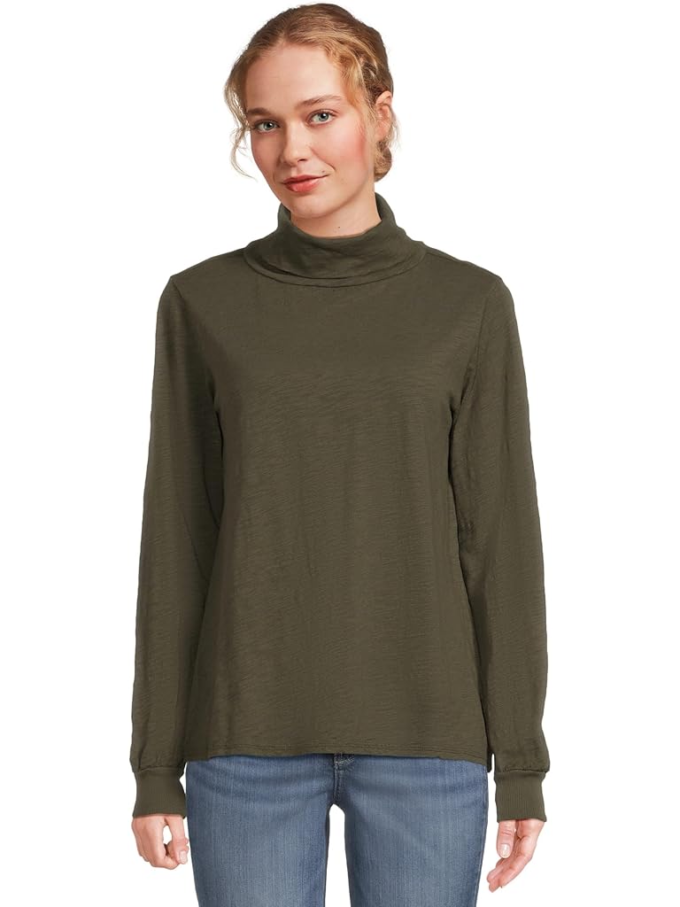 Green Mod-o-doc Long Sleeve Turtle Neck Tee