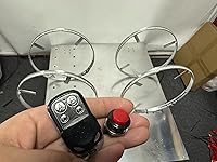 Vista 5 de Interruptor inalámbrico RF de 17.5 pulgadas, interruptor basculante Ctrl, blanco puro, luces de borde blanco brillante de 60 W