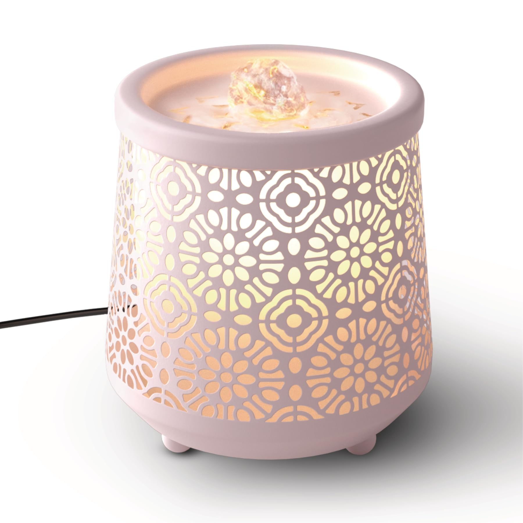 Homedics - Indoor Relaxation Fountain with Light and Sound, Tabletop Water Fountain for Home or Office, Small Indoor Water Fountain with Silent Pump, Relaxing Zen Desk Decor-image-3