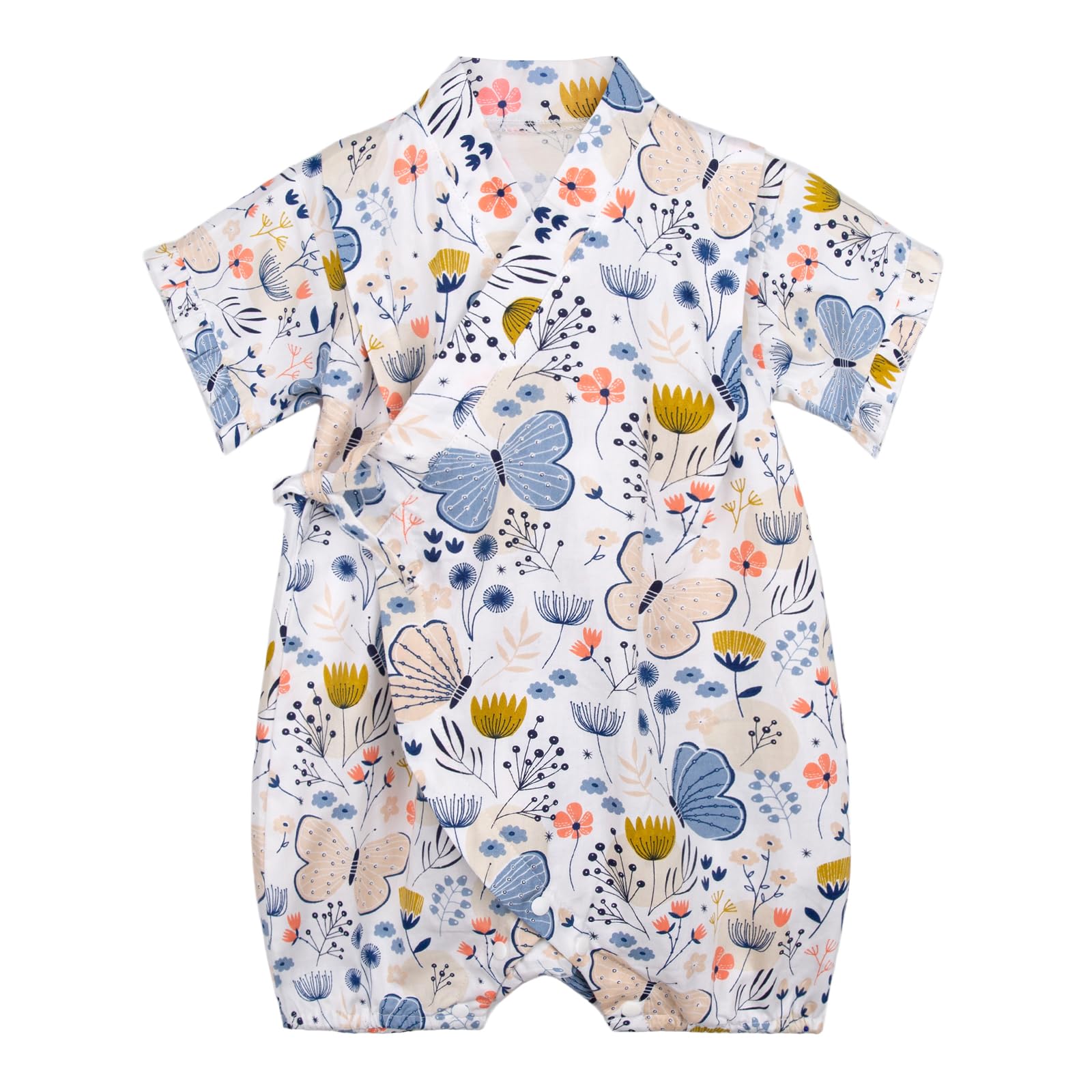 Baby Japanese Kimono Robe Cotton Infant Comfy Loose Romper